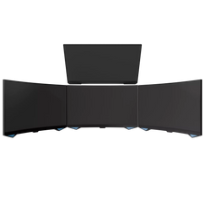 Triple 32" Curved Display + Quad